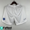 Pantalon Corto Futbol Naples Blanco Hombre 2023 2024 P243