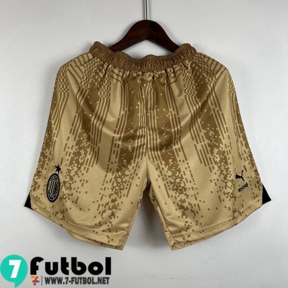 Pantalon Corto Futbol AC Milan oro Hombre 2023 2024 P244