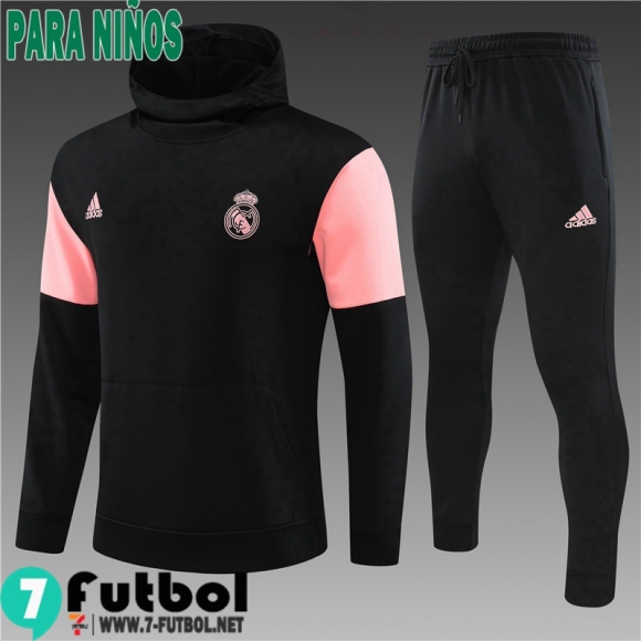 KIT: Sudaderas Deportivas Real Madrid negro Ninos 2023 2024 TK594