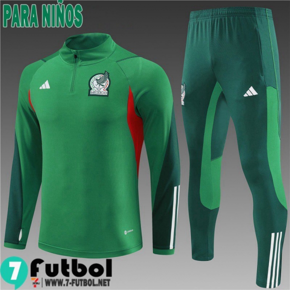 KIT: Chandal Futbol Mexico Verde Ninos 2023 2024 TK599