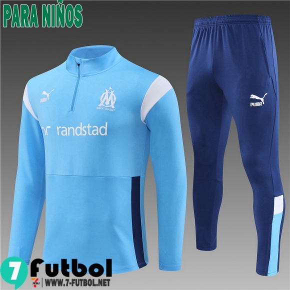 KIT: Chandal Futbol Marsella cielo azul Ninos 2023 2024 TK605