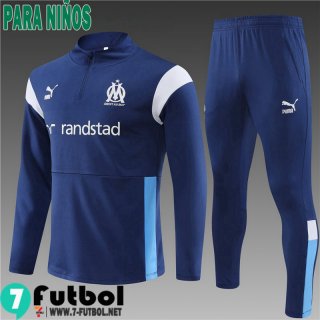 KIT: Chandal Futbol Marsella azul Ninos 2023 2024 TK612
