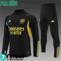 KIT: Chandal Futbol Arsenal negro Ninos 2023 2024 TK624