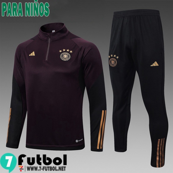 KIT: Chandal Futbol Alemania Púrpura Ninos 2023 2024 TK626