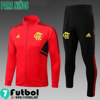 KIT: Chaquetas Deportivas Flamengo rojo Ninos 2023 2024 TK629