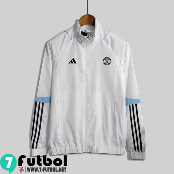 Chaqueta Cazadora Manchester United Blanco Hombre 2023 2024 WK383