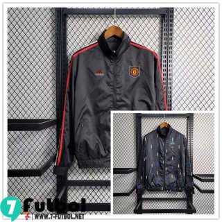 Chaqueta Cazadora Ropa Reversible Manchester United gris oscuro Hombre 2023 2024 WK434