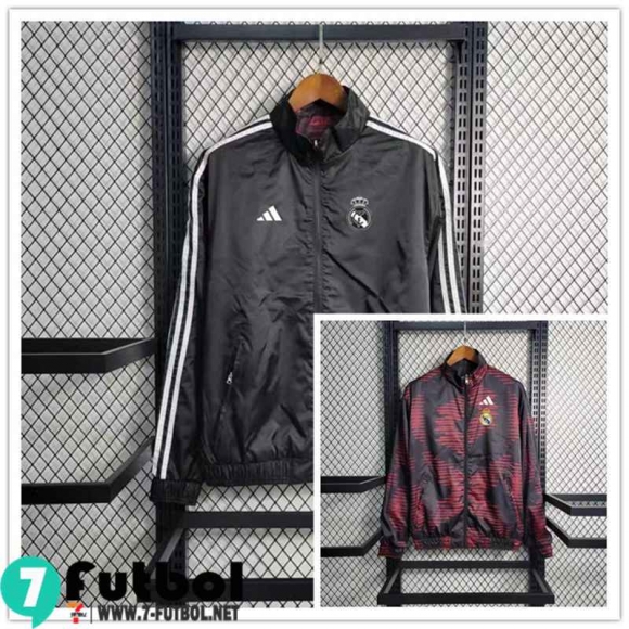 Chaqueta Cazadora Ropa Reversible Real Madrid gris oscuro Hombre 2023 2024 WK440