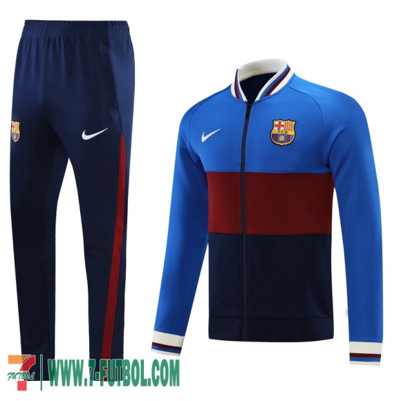 Chaquetas Deportivas Barcelona Azul negro Hombre 2021 2022 + Pantalon JK69