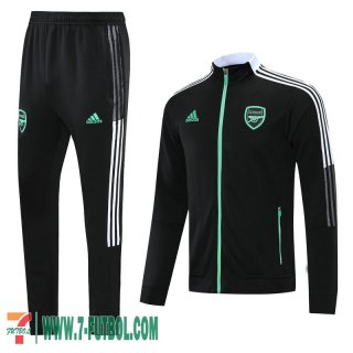 Chaquetas Deportivas Arsenal negro Hombre 2021 2022 + Pantalon JK74