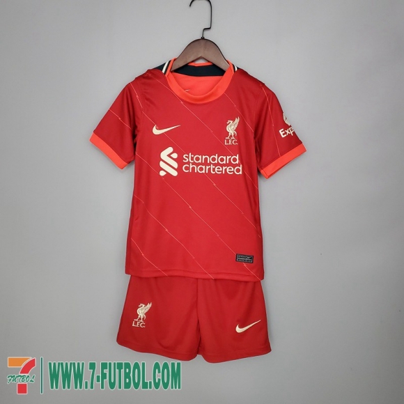 Camiseta Del Liverpool Primera Niños 2021 2022