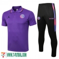 Polo Futbol PSG Paris púrpura Hombre 2021 2022 + Pantalon PL87