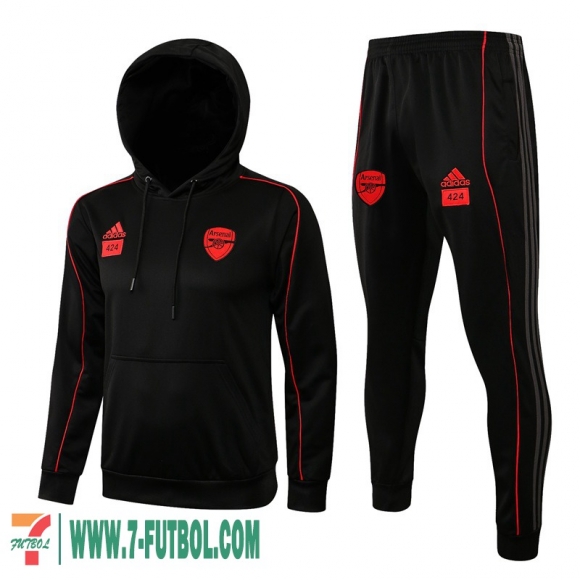 Sudaderas Deportivas a Capuche Arsenal negro Hombre 2021 2022 + Pantalon SW15