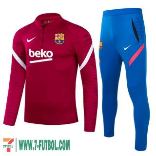 Chandal Futbol Barcelona Rojo oscuro Hombre 2021 2022 + Pantalon TG31