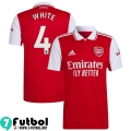 Camiseta Futbol Arsenal Primera Hombre 2022 2023 White 4