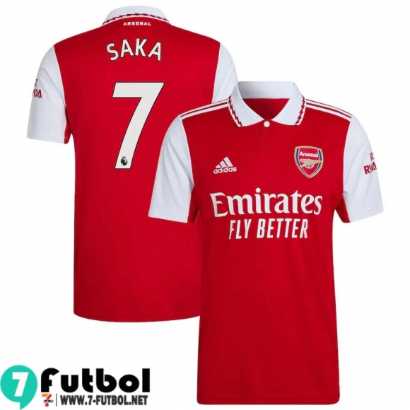 Camiseta Futbol Arsenal Primera Hombre 2022 2023 Saka 7