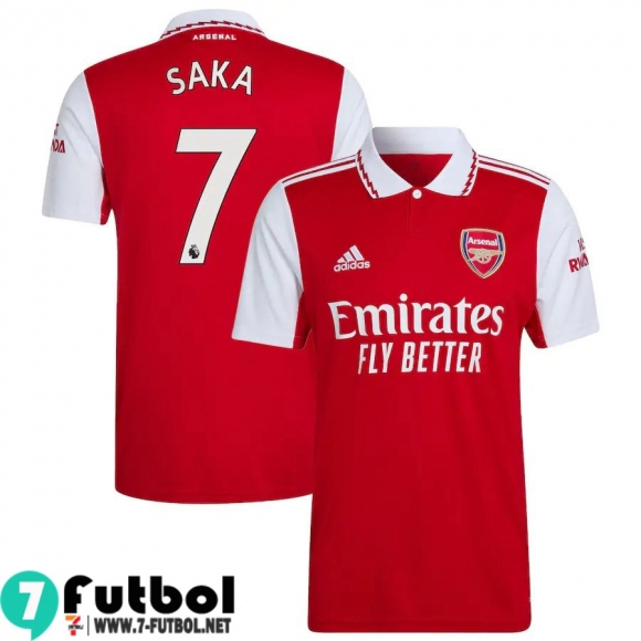 Camiseta Futbol Arsenal Primera Hombre 2022 2023 Saka 7 Camiseta Futbol Arsenal Primera Hombre 2022 2023 Saka 7