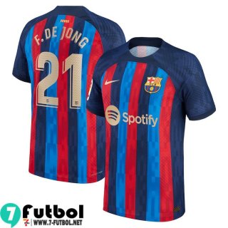 Camiseta Futbol Barcelona Primera Hombre 2022 2023 Frenkie de Jong 21