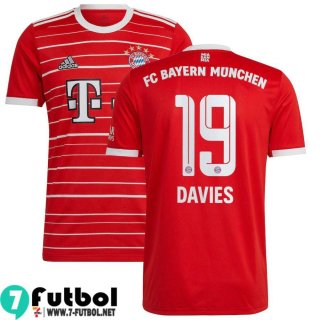 Camiseta Futbol Bayern Munich Primera Hombre 2022 2023 Davies 19