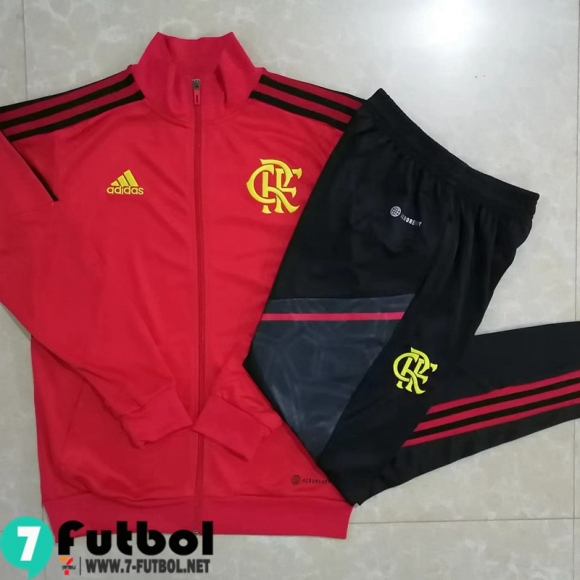 KIT: Chaquetas Flamengo Rojo Hombre 2022 2023 JK409