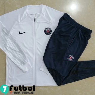 KIT: Chaquetas PSG Blanco & Blanca Hombre 2022 2023 JK411