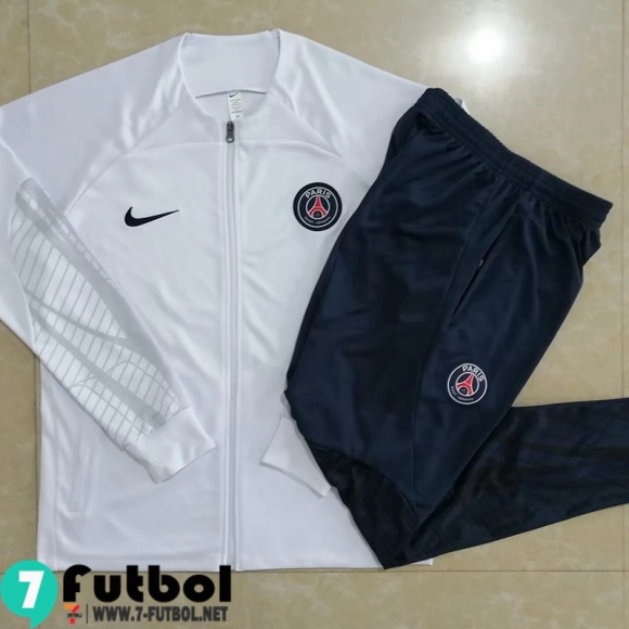 KIT: Chaquetas PSG Blanco & Blanca Hombre 2022 2023 JK411