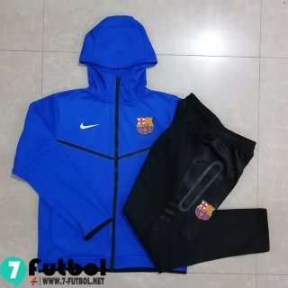 KIT: Chaquetas Futbol - Sudadera Con Capucha Barcelona azul Hombre 2022 2023 JK419