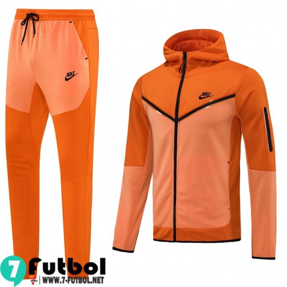 KIT: Chaquetas Futbol - Sudadera Con Capucha Sport naranja Hombre 2022 2023 JK447