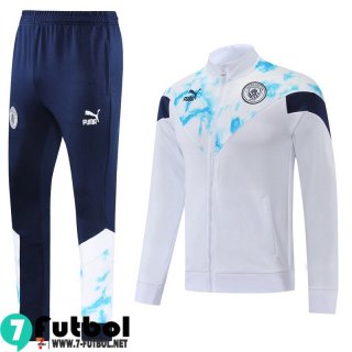 KIT: Chaquetas Manchester City Blanco & Blanca Hombre 2022 2023 JK395