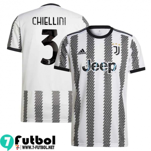 Camiseta Futbol Juventus Primera Hombre 2022 2023 Chiellini 3