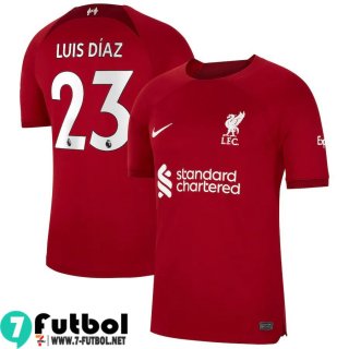 Camiseta Futbol Liverpool Primera Hombre 2022 2023 Luis Díaz 23