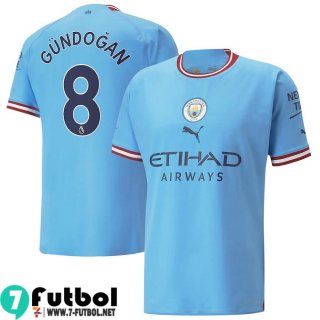 Camiseta Futbol Manchester City Primera Hombre 2022 2023 Gündogan 8