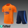 KIT: T-Shirt Barcelona naranja Hombre 2022 2023 PL438