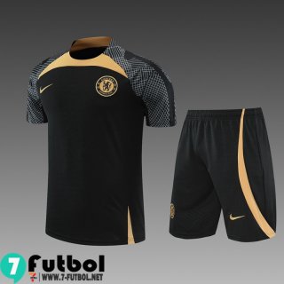 KIT: T-Shirt Chelsea negro Hombre 2022 2023 PL451