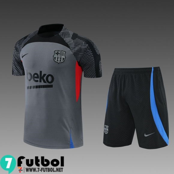 KIT: T-Shirt Barcelona Gris Hombre 2022 2023 PL460