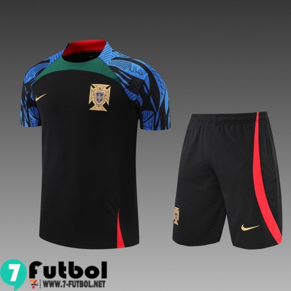 KIT: T-Shirt Portugal negro Hombre 2022 2023 PL464