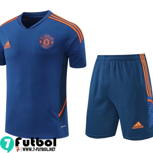 KIT: T-Shirt Manchester United azul Hombre 2022 2023 PL469