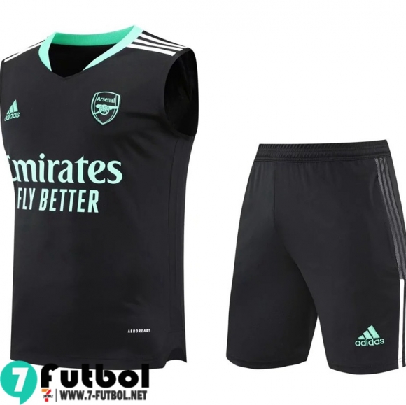 KIT: Sin Mangas Arsenal negro Hombre 2022 2023 PL479