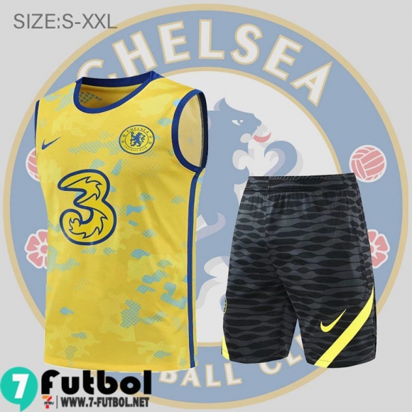 KIT: Sin Mangas Chelsea amarillo Hombre 2022 2023 PL508