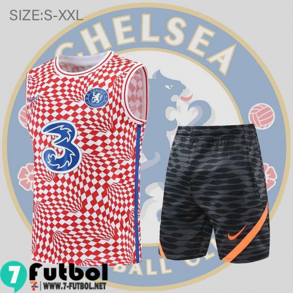 KIT: Sin Mangas Chelsea Rojo Hombre 2022 2023 PL509