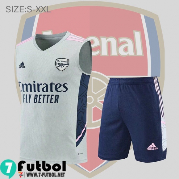 KIT: Sin Mangas Arsenal Gris Hombre 2022 2023 PL512 KIT: Sin Mangas Arsenal Gris Hombre 2022 2023 PL512