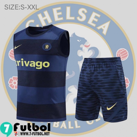 KIT: Sin Mangas Chelsea azul Hombre 2022 2023 PL514