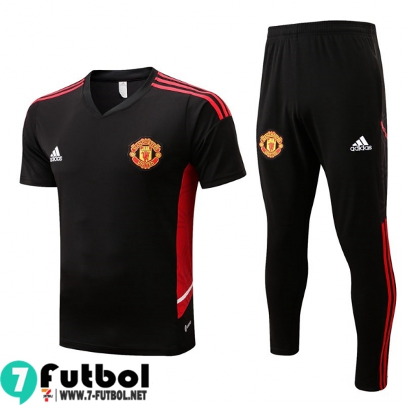 KIT: T-Shirt Manchester United negro Hombre 2022 2023 PL522