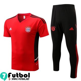 KIT: T-Shirt Bayern Munich Rojo Hombre 2022 2023 PL524