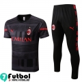 KIT: T-Shirt AC Milan negro Hombre 2022 2023 PL527