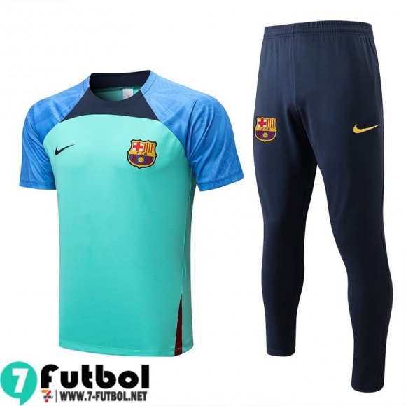 KIT: T-Shirt Barcelona verde Hombre 2022 2023 PL530