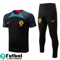KIT: T-Shirt Portugal negro Hombre 2022 2023 PL531