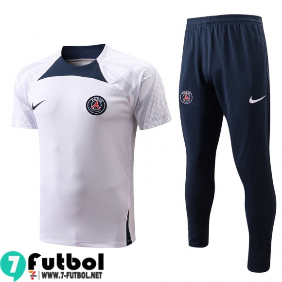 KIT: T-Shirt PSG Blanco & Blanca Hombre 2022 2023 PL534