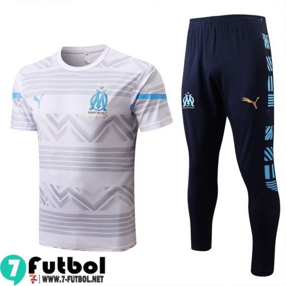 KIT: T-Shirt Marsella Blanco & Blanca Hombre 2022 2023 PL542