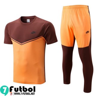 KIT: T-Shirt Sport marrón anaranjado Hombre 2022 2023 PL549